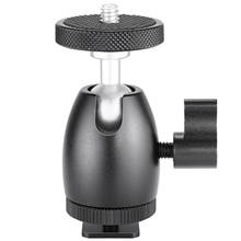 Neewer 1/4 Hot Shoe Adapter Mini Hot Shoe Ball Head Holder Lock for Camera Tripod LED Light Flash Bracket Mount 2024 - buy cheap