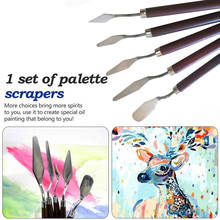 5pcs/set Stainless Steel Oil Knives Artist Crafts Spatula Palette Knife Set For Artist Oil Painting Mixed Scraper Art Supplies 2024 - buy cheap