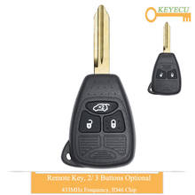KEYECU Remote Control Car Key for Chrysler C300 PT Cruiser Sebring, for Jeep Grand Cherokee, Fob 2 / 3 Button - 433MHz - CE0888 2024 - buy cheap