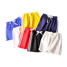 2-14Y Children Cotton Summer Shorts for Boys Girls Candy Color Striped Shorts Toddler Panties Kids Swim Short Sports Pants Baby 2024 - buy cheap