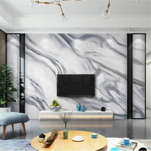 Milofi custom 3D large wallpaper mural jazz white senior gray marble pattern background wall 2024 - buy cheap