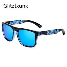 Glitztxunk-gafas de sol polarizadas para hombre y mujer, lentes cuadradas antireflectantes, negras, UV400 2024 - compra barato