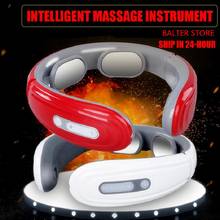 Intelligent Cervical Spine Massage Instrument Pulse Hot Compress Kneading Neck Multifunctional Physiotherapy Instrument 2024 - buy cheap
