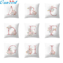 Ouneed Pillowcase 45*45cm letter soft Throw Pillow case cushion Cover Home Decoration anime cojines housse coussin Drop Ship New 2024 - buy cheap