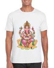 Jay ganesha hindu religião deus elefante ganesh espiritual yoga homem mais novo moda verão t camisa engraçado algodão 2024 - compre barato