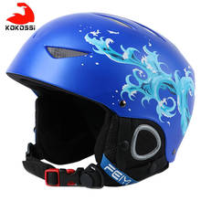 KoKossi Winter Kids Ski Helmet Children Breathable Snowboard Helmet Boys Girls Outdoor Sports Keep Warm Skiing Skating Head Wear 2024 - buy cheap