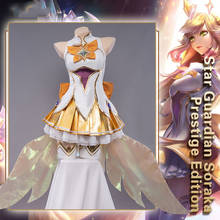 Anime LOL KDA Soraka Star Guardians Golden Uniform Game Suit Party Dress Women Cosplay Costume Halloween Free Shipping 2021New 2024 - buy cheap