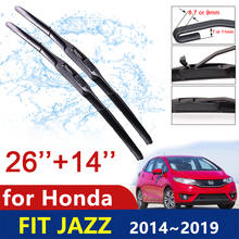 Escovas do carro para Honda Fit Jazz 2014 ~ 2019 GK5 2016 2017 2018 Frente Janela Windscreen Windshield Limpadores Acessórios Do Carro Bens 2024 - compre barato