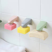 5 cores acessórios do banheiro fixado na parede rack de armazenamento de madeira saboneteira com adesivo sabão prateleiras suportes sabão magnético 2024 - compre barato