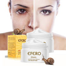 Efero creme facial de caracol 30g, hidratante, anti-rugas, envelhecimento, clareamento, reparação facial, creme de dia, lifting facial, soro de endurecimento tslm1 2024 - compre barato