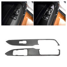 For Ford Mustang 2015 2016 2017 2pcs Carbon Fiber Car Interior Window Switch Panel Decor Cover ONLY LHD 2024 - buy cheap