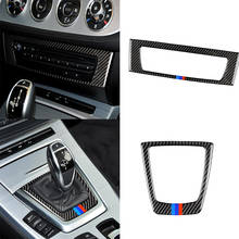 Carbon Fiber Car Accessories Gear Shift Decal CD Control Panel Cover Frame Trim Sticker for BMW Z4 E85 E89 Series 2009-2014 2024 - buy cheap