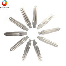 Hkcysea 10 pçs/lote metal em branco sem corte flip kd tipo chave remoto lâmina #30 para zhonghua junjie zunchi kubao sgmw 2024 - compre barato