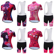 Roupas femininas para ciclista, conjunto de verão com manga curta, moda 2021, road bike, vestimenta esportiva, mtb 2024 - compre barato