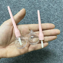 Novo 6ml rosa lollipop vazio lábio gloss tubo mini garrafas recarregáveis lábios garrafa recipiente escova diy material caseiro lipsgloss 2024 - compre barato