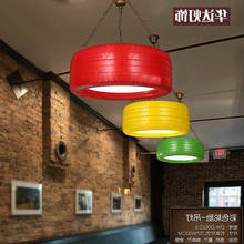 American Loft Industrial Personality Led Color Tire Cafe Restaurant Retro Bar Table Decoration hanging lamp 2024 - buy cheap