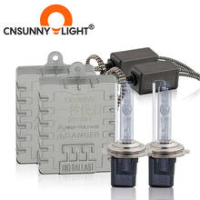 CNSUNNYLIGHT 1s быстрая яркая 55 Вт HID ксеноновая фара H7 H1 H3 H11 H8 HB3 HB4 9005 9006 881 H27 лампа 4300K 6000K 8000K противотуманная фара 2024 - купить недорого