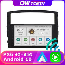 Radio con GPS para coche, reproductor con Android 10,0, DAB, Carplay, DSP, HDMI, 5 x USB, Bluetooth 5,0, WiFi, PX6, 4G + 64G, para Mitsubishi Pajero V97 V93 2024 - compra barato