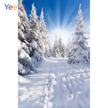 Yeele-Fondo de fotografía para estudio fotográfico, árbol de Navidad de vinilo con telón, bosque, nieve, invierno, retrato de bebé 2024 - compra barato