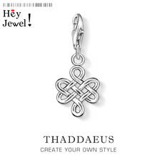 925 Sterling Silver Knot Pendant Charm Trendy Women Men Fashion Jewelry Fit Bracelet Chain Animal Lucky Jewelry Gift 2024 - buy cheap