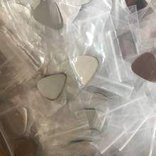 Wholesale 50pcs 0.55mm Mirror Face Stainless Steel Metal Guitar Pick for Electric Guitar Ukulele Accessories 2024 - buy cheap