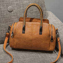 New Retro Tote Women Bag Boston Handbag Vintage Rivets  Leather Messenger Bags for women 2021 Pillow Shoulder Bag bolsa feminina 2024 - buy cheap