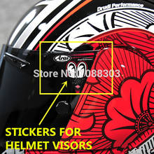 13styles Motorcycle Helmet Visor Car Sticker Decals Reflective for Arai TT ISLE OF MAN Haga 41 Nakano RR5 Stoner 26 2024 - buy cheap