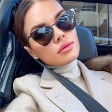 Alloy Black Triangle Sunglasses Women Italy Brand Designer Sun Glasses For Men Fashion Luxury  Cat Eye Shades UV400 2024 - buy cheap