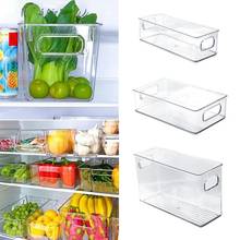1pcs Refrigerator Organizer Storage Rack Transparent Plastic Pantry Food Storage Rack Kitchen Tool Stackable Fridge Food Bins 2024 - buy cheap