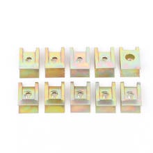 20pcs Car Fastener Clip Screw Base 3mm Hole U Type Nut Mounting Fastener Clips 2024 - buy cheap