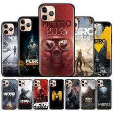 Silicone Phone Case For iphone 12 11 Pro Max X XR XS Max 7 8 6 6S Plus 5 5S SE 2020 Soft Back Cover Funda Metro 2033 Black Coque 2024 - buy cheap