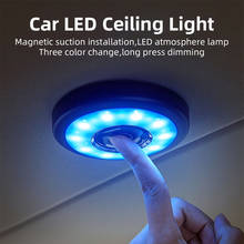 1PCS Wireless Led Usb Car Interior Ceiling Dome Light Reading USB Charging Roof Magnet Lamp Touch Type Night Light Rechargeable 2024 - buy cheap