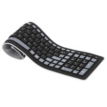 Portable 2.4G Wireless Keyboard Flexible Water Resistant Soft Silicone Mini Keyboard with USB Receiver for Tablet Computer 2024 - buy cheap