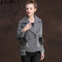 AYUNSUE Women's Down Jacket Winter Jacket Women Knitting Stitching Down Coat Female Fox Fur Korean Jackets Chaqueta Mujer MY3858 2024 - buy cheap