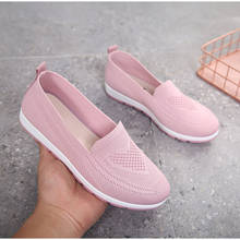 Breathable Slip On Vulcanized Shoes Women Shoes Casual Sneakers Ladies Knitted Mesh Sock Autumn Platform Fashion Female Walking 2024 - buy cheap