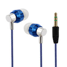 Fones de ouvido universais com fio, 3.5mm, microfone portátil, cancelamento de ruído, em estoque 2024 - compre barato