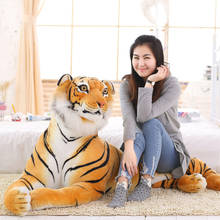 Boneco de pelúcia leopardo branco, 30-120cm, realista, animais selvagens, simulação, aniversário, criança, tigre, leão, brinquedo de pelúcia macio 2024 - compre barato