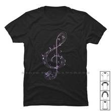 Music Note T Shirt 100% Cotton Music Note Composer Rhythm Sound Poser Night Music Clef Us No Music 2024 - buy cheap