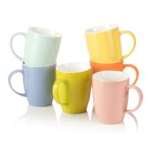 Panbado-Juego de tazas de porcelana para café, té, agua, leche, juego de tazas de cerámica, 6 colores, 370ML, juego de regalo 2024 - compra barato