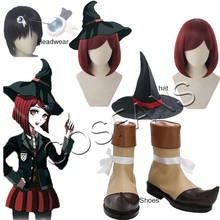 Danganronpa-zapatos de Anime para Cosplay, botas de disfraz de lujo, accesorios para Halloween, peluca, sombrero, Harmony Himiko Yumeno, V3: Killing 2024 - compra barato