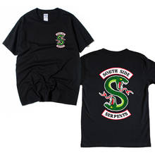 Cotton Boy Man Short Sleeve T Shirt Southside Riverdale South Side Serpents Sanke Couple Clothes Summer ZIIART 2024 - buy cheap