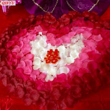 Pétalos de rosa falsos para decoración de boda, flores románticas, pétalos de rosa de seda, venta al por mayor, 100-5000 Uds., 5z 2024 - compra barato