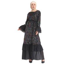 Aligaia-vestido musulmán de Ramadán Eid Mubarak para Mujer, Hijab turco, caftán, ropa islámica, 2021 2024 - compra barato