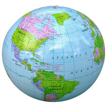 30cm Inflatable Globe World Earth Ocean Map Ball Geography Learning Educational Beach Ball Kids Office Decoration 2024 - buy cheap