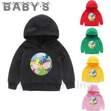 Children Hooded Hoodies Kids Ben and Holly Kingdom Cartoon Cute Sweatshirts Baby Pullover Tops Girls Boys Autumn Clothes,KMT5038 2024 - buy cheap