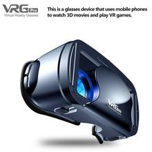 VRG Pro 3D VR Очки виртуальной реальности полноэкранные визуальные широкоугольные VR очки для смартфонов от 5 до 7 дюймов 2024 - купить недорого