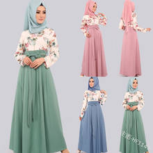 Ramadan Eid Abaya Muslim Print Dress Kimono Hijab Elbise Vestidos Arabic Dubai African Caftan Kaftan Islamic Clothing 2024 - buy cheap