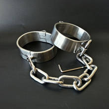 camaTech 304 Stainless Steel Handcuffs Slave Metal Shackles with Chain BDSM Lockable Wrist Cuffs Ankle Cuffs Bondage Restraints 2024 - buy cheap