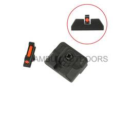 Red Green Fiber Optic Front Sight / Rear Combat Glock Slide Sight v3 Black for Glock standard models Tactical Hunting 2024 - buy cheap