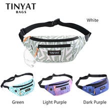 TINYAT Women Waist Bag pack Bohemia Print Girl's Belt Bag for Phone Money Casual bag for belt of 4 pockets travel Belt pouch 2024 - buy cheap